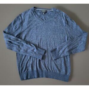 Banana Republic Long Sleeve V Neck Sweater Lightweight Cotton Blue Small